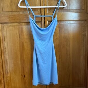 Garage Light Blue Strappy Dress